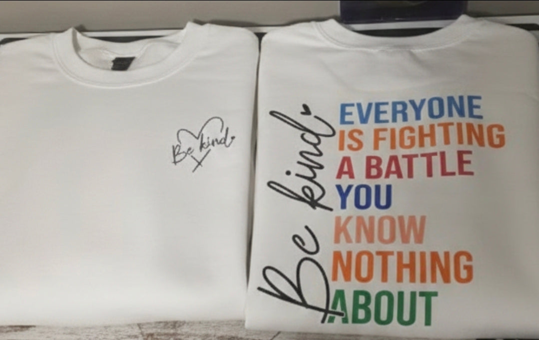 Be Kind Everyone is Fighting a Battle | Christian T-Shirt - Inspirational Faith Apparel
