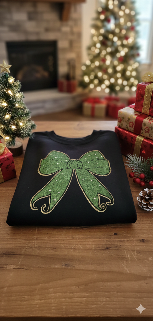 Christmas Bow Sweatshirt