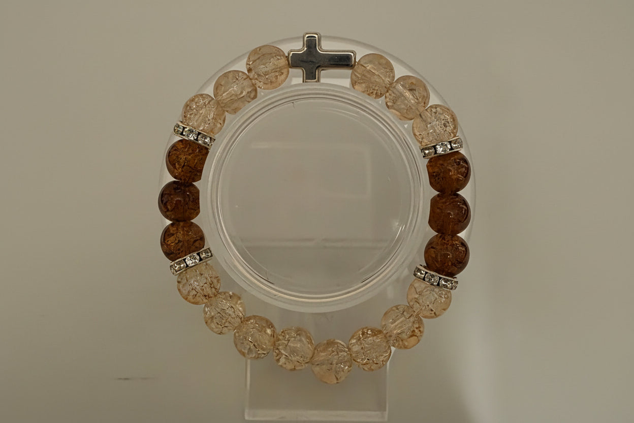 bracelet with cross and separators