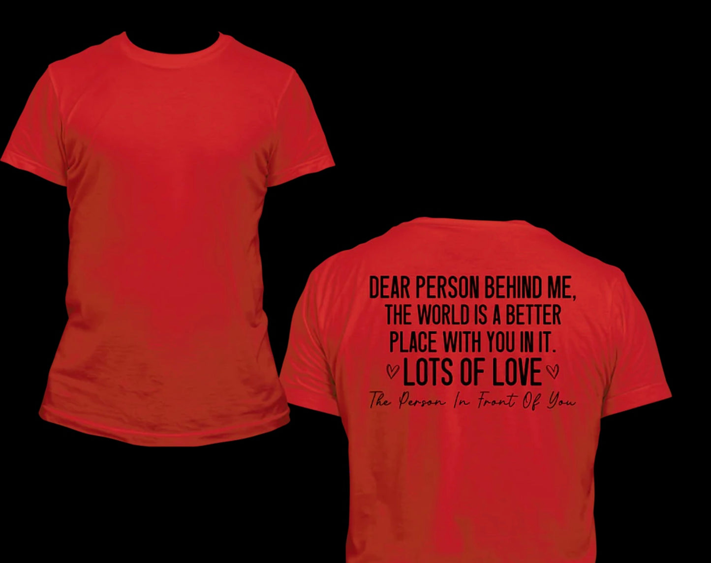 Dear Person Behind Me - Christian T-Shirt | Inspirational Faith Apparel