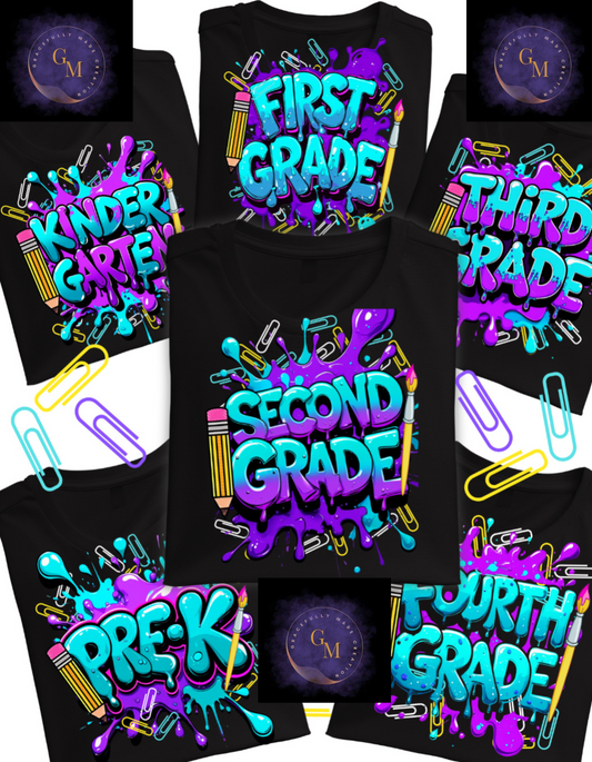 Color Splash Grade Level Tees
