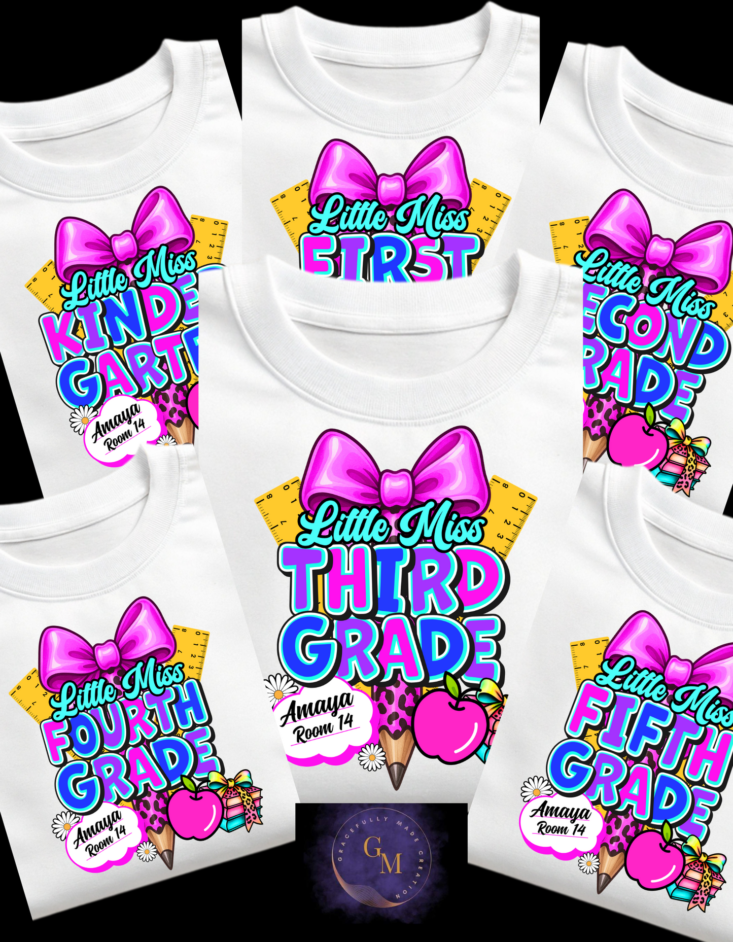 Little Miss Personalized Colorful Tees Collection
