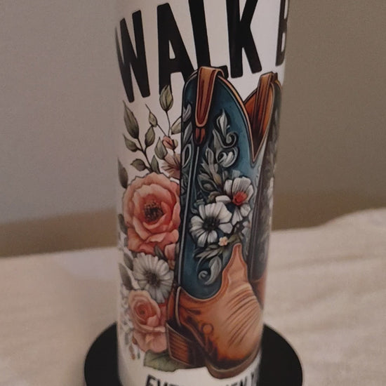 flowers and boots design
