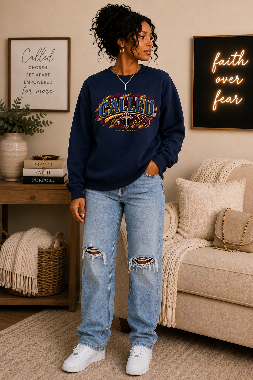 CALLED. Ephesians 4:1 Crewneck | Christian Sweatshirt