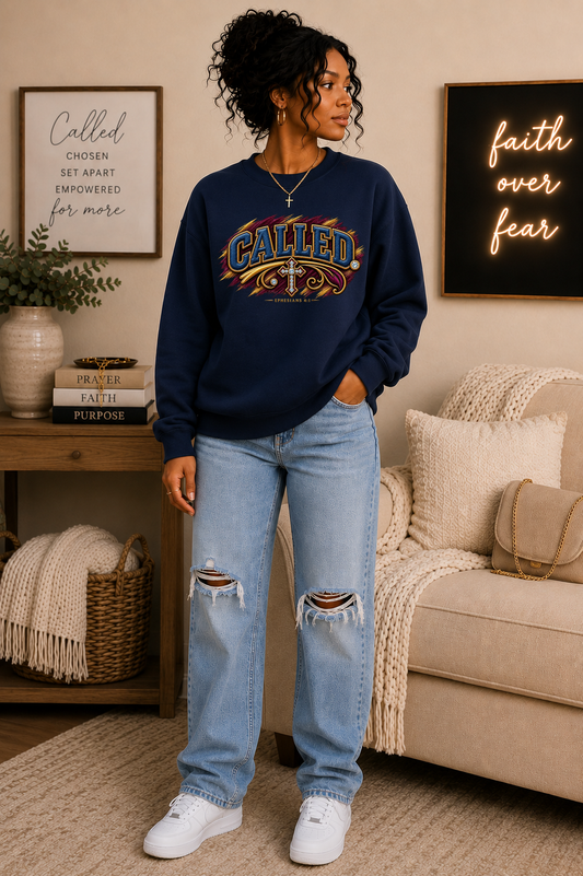 CALLED. Ephesians 4:1 Crewneck | Christian Sweatshirt