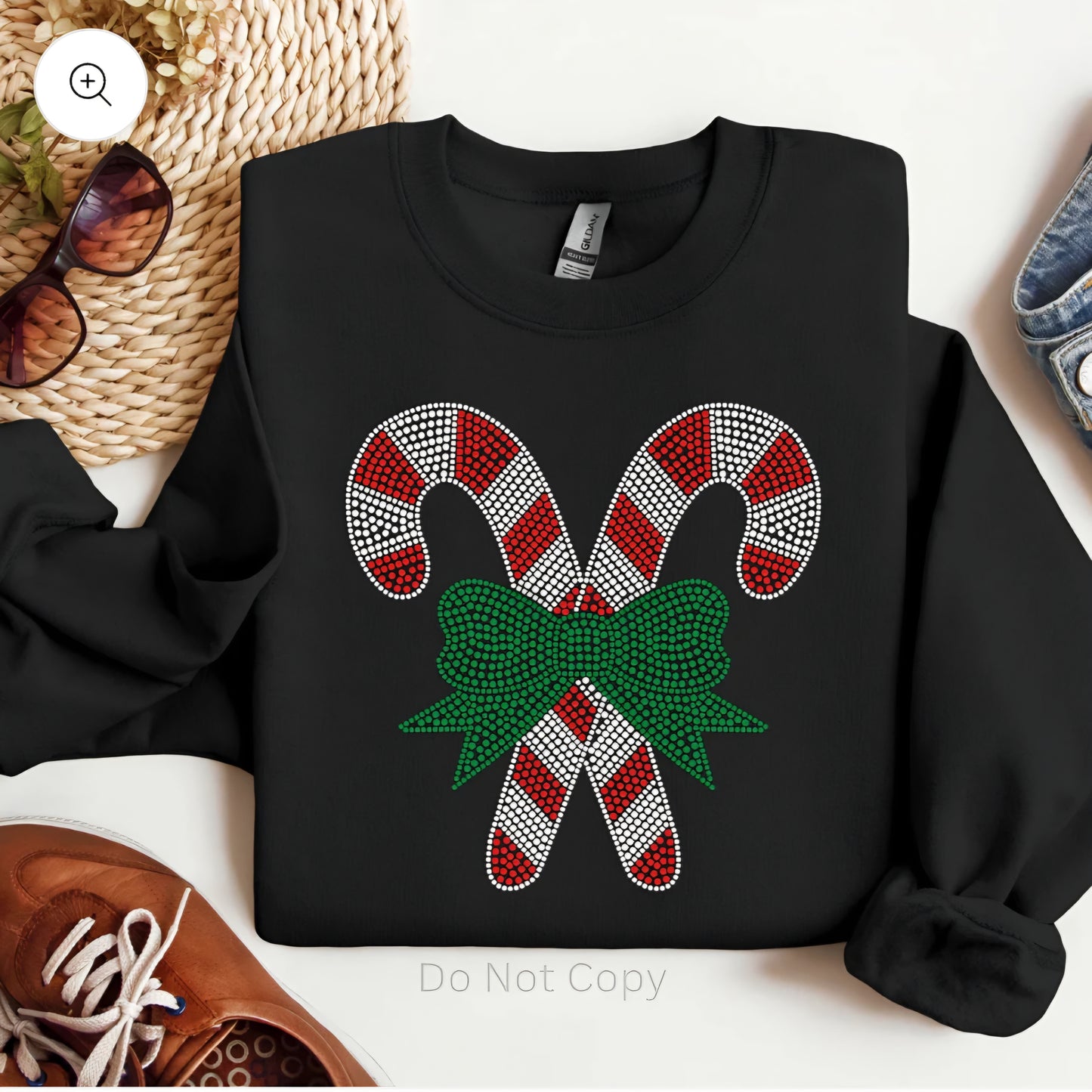 Rhinestone Candy Canes