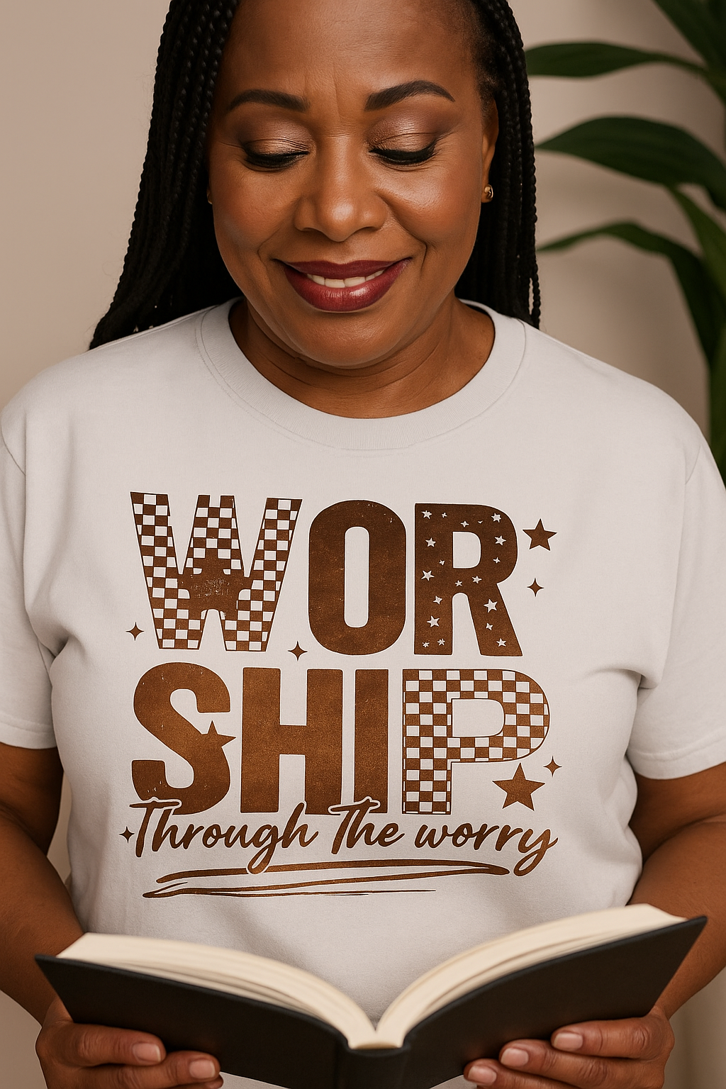 Worship Through the Worry - Christian T-Shirt | Inspirational Faith Apparel