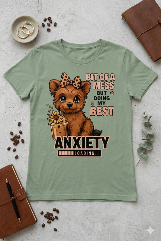 Anxiety Loading - Christian T-Shirt | Inspirational Faith Apparel