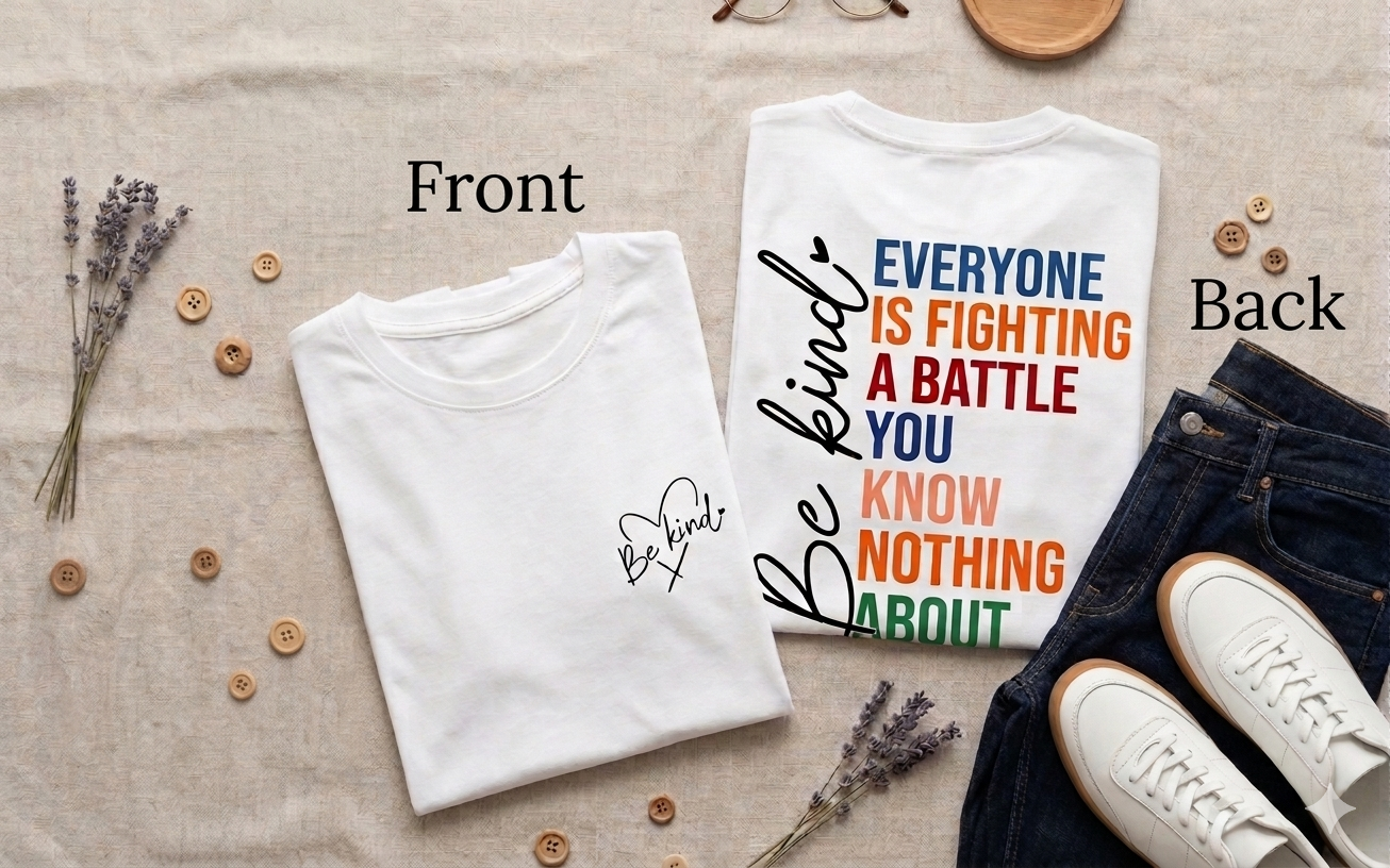 Be Kind Everyone is Fighting a Battle | Christian T-Shirt - Inspirational Faith Apparel