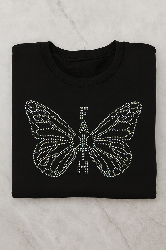 Faith Butterfly Rhinestone