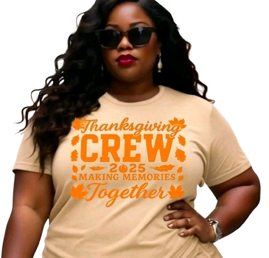 Thanksgiving Crew 2025 - Christian T-Shirt | Inspirational Faith Apparel