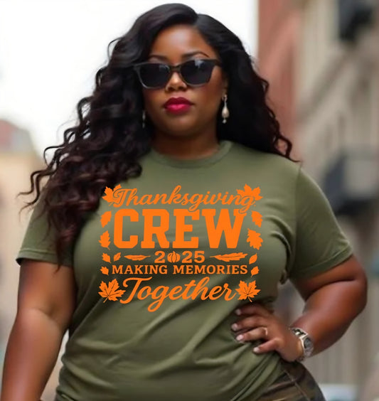 Thanksgiving Crew 2025 - Christian T-Shirt | Inspirational Faith Apparel