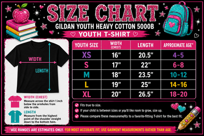 Girls Princess Back to School Shirt | Personalized Pre-K–6th Grade First Day of School Tee | Rhinestone Style Youth T-Shirt