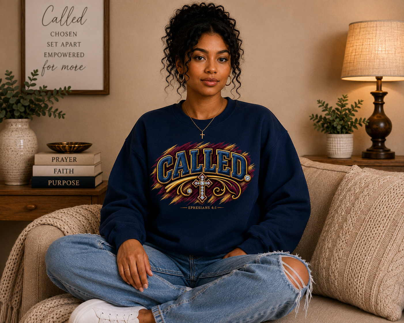 CALLED. Ephesians 4:1 Crewneck | Christian Sweatshirt